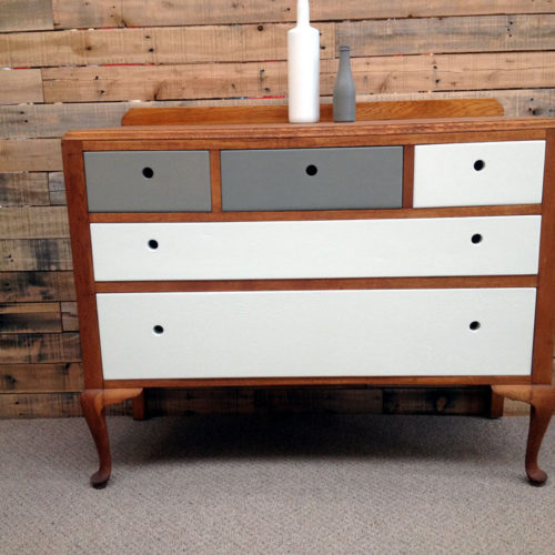 Tornado Grey Oak Chest of Drawers: SOLD